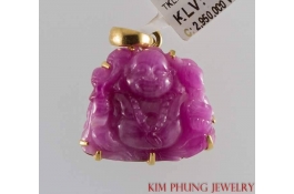 Mặt ruby di lạc bịt vàng 4