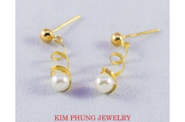 Bông ngọc trai vàng xoáy