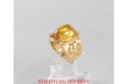 Nhẫn nam oval vàng