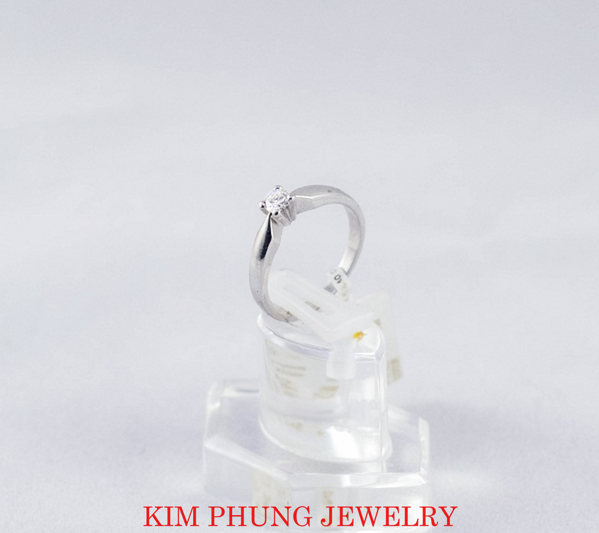 Nhẫn kim cương 1viên 3li4